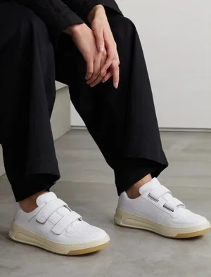 Acne Studios White Face Double Strap Low Top‎ Sneakers thumbnail 1