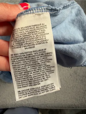The North Face Light Blue Cropped Tee shirt small thumbnail 6