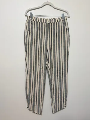 Marine Layer Allison Pull-On Pants Women’s Size Medium Lightweight Stripe thumbnail 3