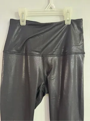 Beyond Yoga Black Shiny Shimmery High-Waist Sexy Leggings Size XS thumbnail 8