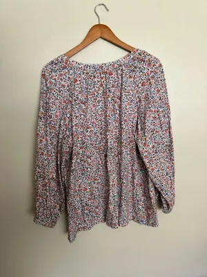 Loft outlet floral blouse (L) thumbnail 4