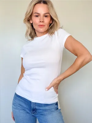 New Djerf Avenue Daily T-Shirt White thumbnail 2