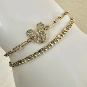 Disney LA CN chain  Mickey adjustable bracelet thumbnail 1