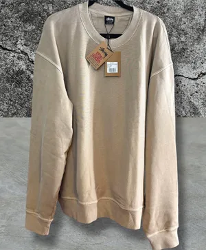 •Nwt• StüSsy Buana Pig. Dyed Khaki Crewneck • Xxl thumbnail 1