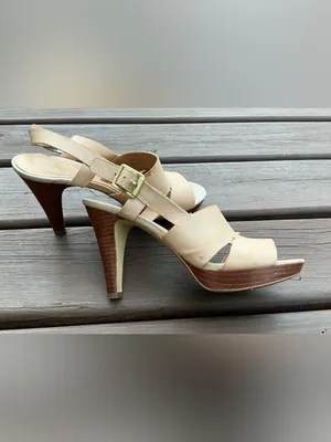 Franco Sarto Neutral Beige Open-Toe Slingback Heels🌷🌷 thumbnail 14