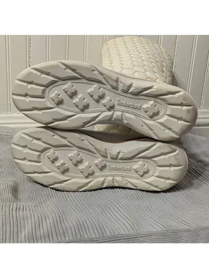 Timberland Kickadillaquilt Size 6 Boots White Leather 14In Vintage thumbnail 12