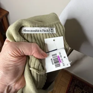 Abercrombie Olive Green Ribbed Knit Mini Dress thumbnail 4