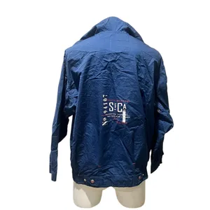 Esprit Vintage Unisex Windbreaker Jacket Blue Hooded Size S thumbnail 8