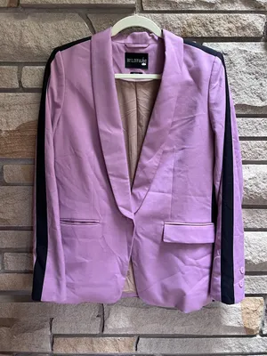Wildfang The Empower Colorblock Tux Blazer Mauve Black Womens Tailored Medium thumbnail 2
