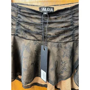 I.AM.GIA Yvette Butterfly Lace Micro Mini Skirt Black Medium NEW Y2K Festival thumbnail 7