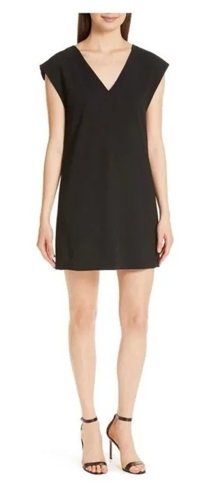 Alice + Olivia 2 Carita Bow Black Mini Dress thumbnail 1