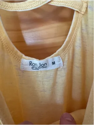 Ron Jon Surf Shop Lattice Back Graphic Logo Burnout Tank size medium thumbnail 4