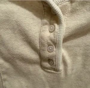 Aerie Cream Long Sleeve Ribbed Henley Bodysuit thumbnail 4