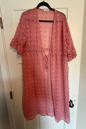 Pink polka dot blouse Size L thumbnail 1