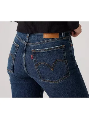 New Levi's Premium 30x30 Wedgie Straight Ankle Women's Jeans Indifferent Indigo thumbnail 2