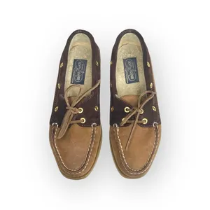 Sperry Top-Sider ™® ✌︎︎ Gold Eyelet Leather Boat Shoes ✌︎︎ 2 Tone Brown ✌︎︎ 6M thumbnail 9