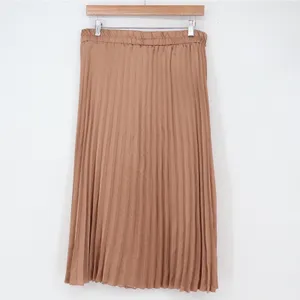 Sadie & Love Skirt Womens XL Rose Gold Pleated Midi Excellent thumbnail 4