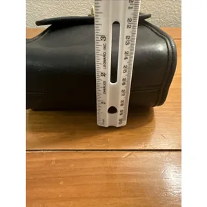 Vintage 90s Coach Black Leather Scooter Crossbody Bag 9893 Turn Lock Hang Tag thumbnail 16