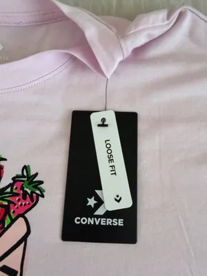 Converse Pink Strawberry Graphic Crop Tee thumbnail 9