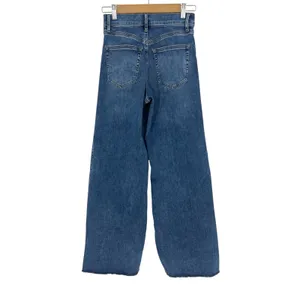 FRAME‎ Le Slim Palazzo Raw Fray Wide Leg Jeans Mermaid Size 25 thumbnail 7