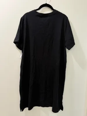 NWT Old Navy Black Mini Cotton T-Shirt Dress thumbnail 7