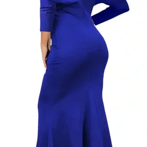Unbranded Beautiful Royal Blue formal gown Mermaid Dress Size Larger. K-10 thumbnail 2