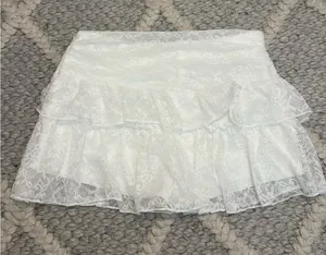 White Ruffle Skort thumbnail 1