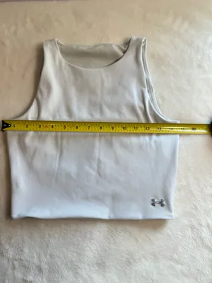 Under Armour White Sleeveless Crop Top – Size S thumbnail 5