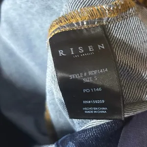 Risen Pull‎ On Flare Leg Jeans Size 5 Blue thumbnail 8