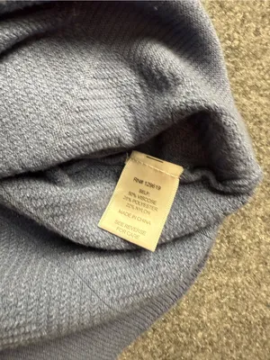 Allie Rose Woman’s Medium Light Blue Textured Knit Sweater Top NWT thumbnail 6
