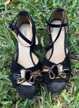 GEOX Respira D52N9A Suede Wedge Shoes Rhinestone thumbnail 1