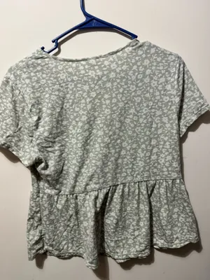 Flower blouse Gray Size L thumbnail 3