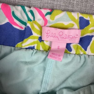 Lilly Pulitzer Skort Womens Small Blue Floral Short Lined Pockets Elastic Waist thumbnail 4