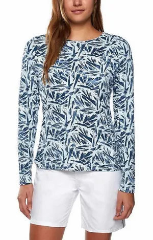 Hang Ten Palm print long sleeve rashguard swim top thumbnail 1