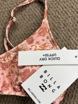 NWT Billabong Retro Rise Ribbed Bikini Top Size Small Bottoms Size Medium thumbnail 6