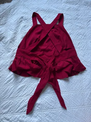 Urban Outfitters red open back tie top thumbnail 2