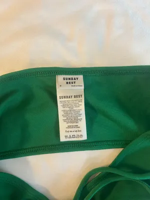 NWT Aritzia Sunday Best Green Bandeau Top thumbnail 5