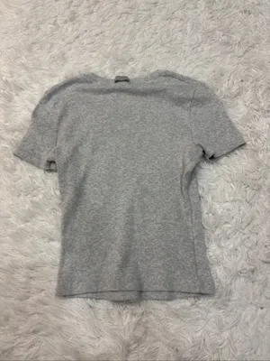 Skims Gray Crewneck Short-Sleeve Women's Top thumbnail 2