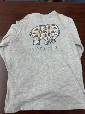 Vineyard Vines Grey Long Sleeve Book Graphic Pocket Tee Size Medium thumbnail 5