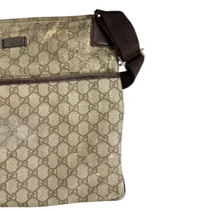 Gucci GG Coated Canvas Shoulder Crossbody Bag Purse thumbnail 3