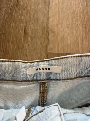 Pacsun High Waisted Two Tone Denim Shorts thumbnail 4