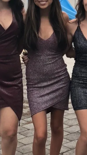 Windsor Sparkly Purple Dress thumbnail 2