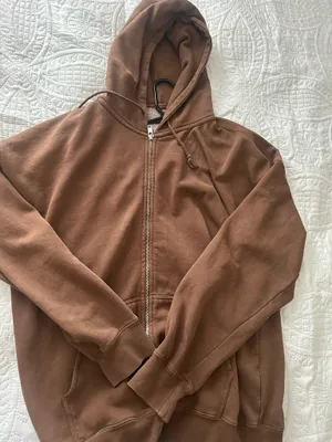 John Galt Brandy Melville Christy Zip-Up Oversized Hoodie thumbnail 2