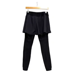 Irideon Riding Wear Womens Black Skort Leggings Knee Patch Equestrian Medium USA thumbnail 2