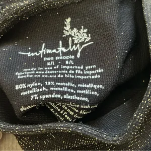 Free people intimately shinny slim strap brami crop top size m/l thumbnail 4