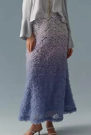 Anthropologie Ombre Scattered Tulle Midi Skirt (new) thumbnail 1