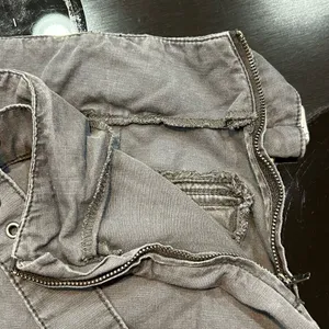Free People Utility Cargo Mini Skirt Dark‎ Gray Belted Pockets Size 4 thumbnail 7