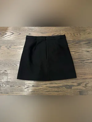 H&M black women’s button skirt size 10 thumbnail 2