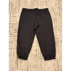 Nike women's small gray cropped jogger sweatpants thumbnail 7