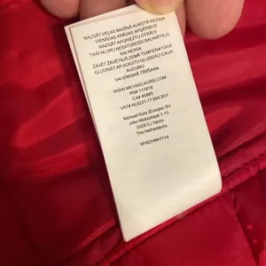 Michael Kors Vibrant Red Outerwear Vest size M excellent condition length 28” thumbnail 6